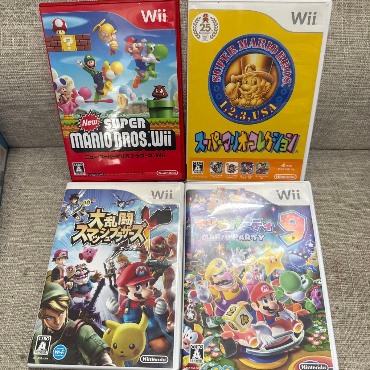 Wii】 New スーパーマリオブラザーズ Wii ソフト4セット｜Yahoo!フリマ