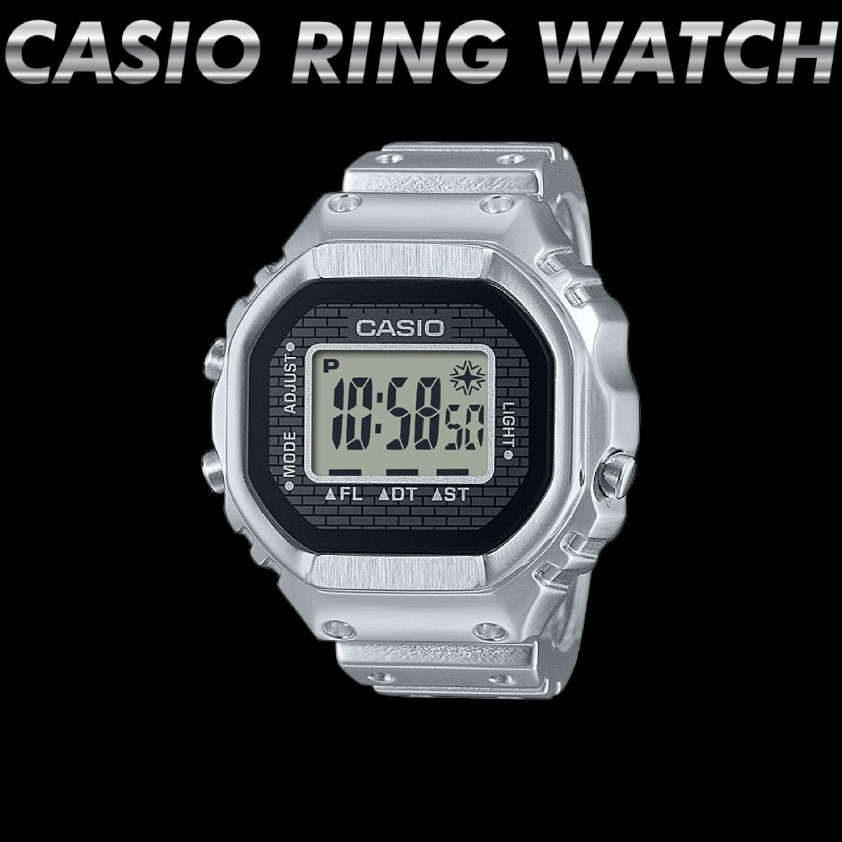 CASIO RING WATCH CRW-001-1JR シルバー 新品｜Yahoo!フリマ（旧PayPay