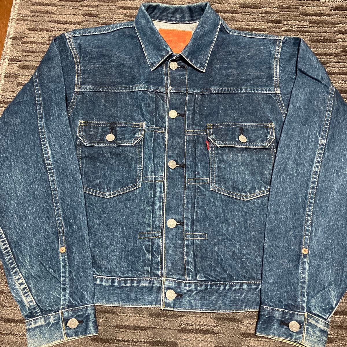90s Levi's 71507 旧日本製復刻 2ndモデル裏刻印J22 size40 濃淡美色