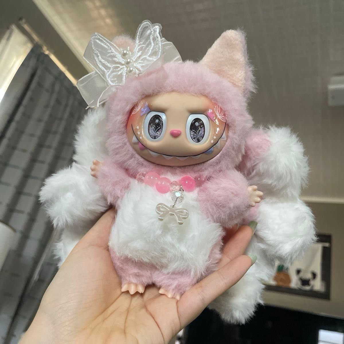 LABUBU ZIMOMOラブブ ぬいぐるみ ふわふわ ピンク｜Yahoo!フリマ（旧