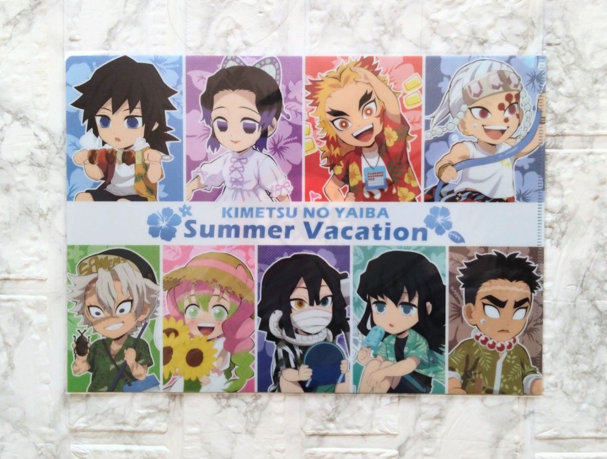 鬼滅の刃 夏休み クリアファイル 煉獄杏寿郎 冨岡義勇 宇髄天元 不死川