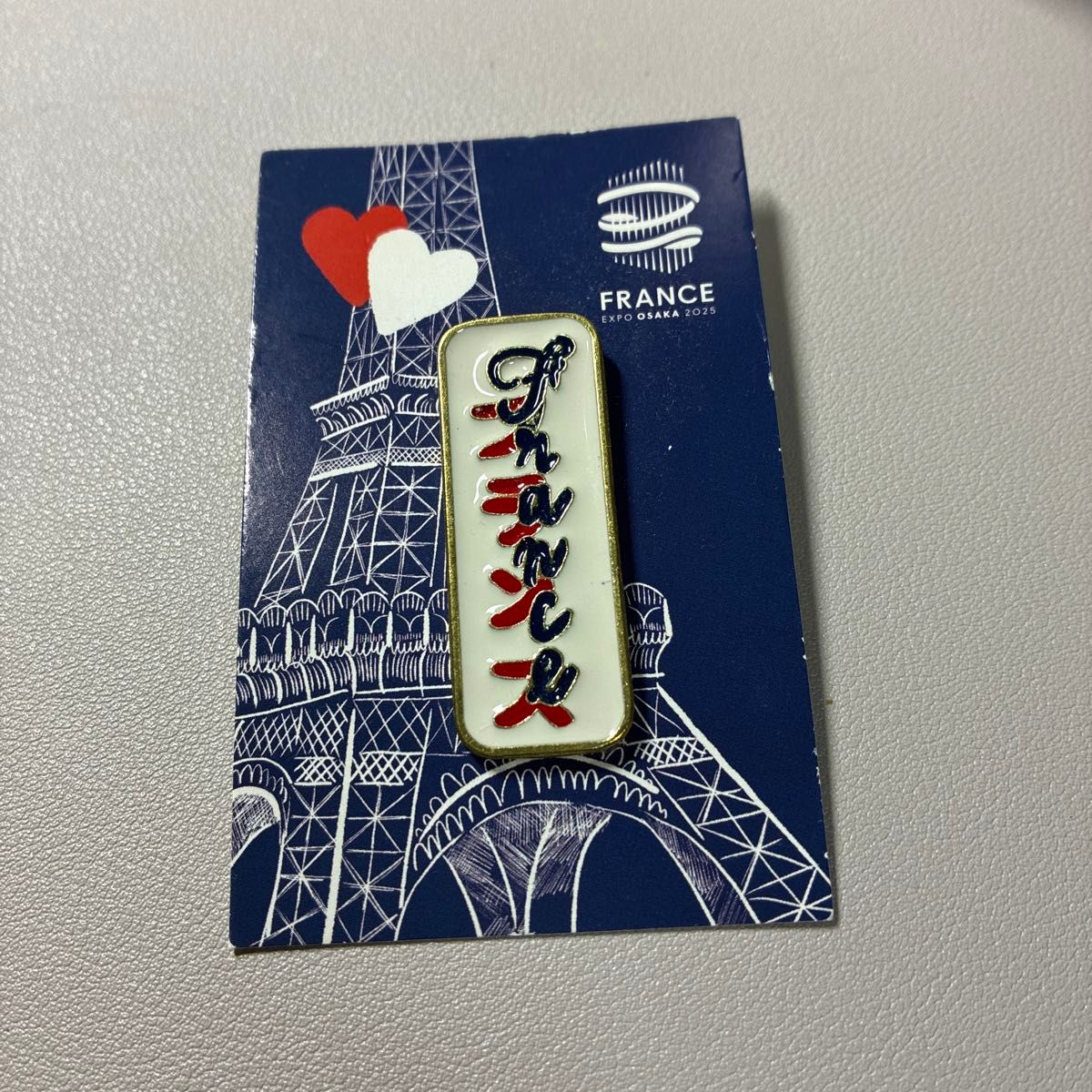 大阪関西万博 フランス館 ピンバッジ 万博 限定 ピンズ フランス ロゴ