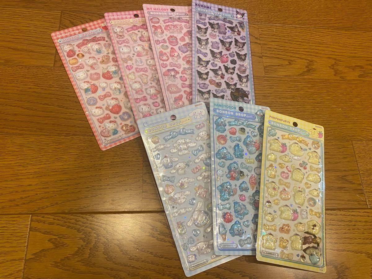 最終値下げ サンリオ ボンボンドロップ シール 7個セット｜Yahoo