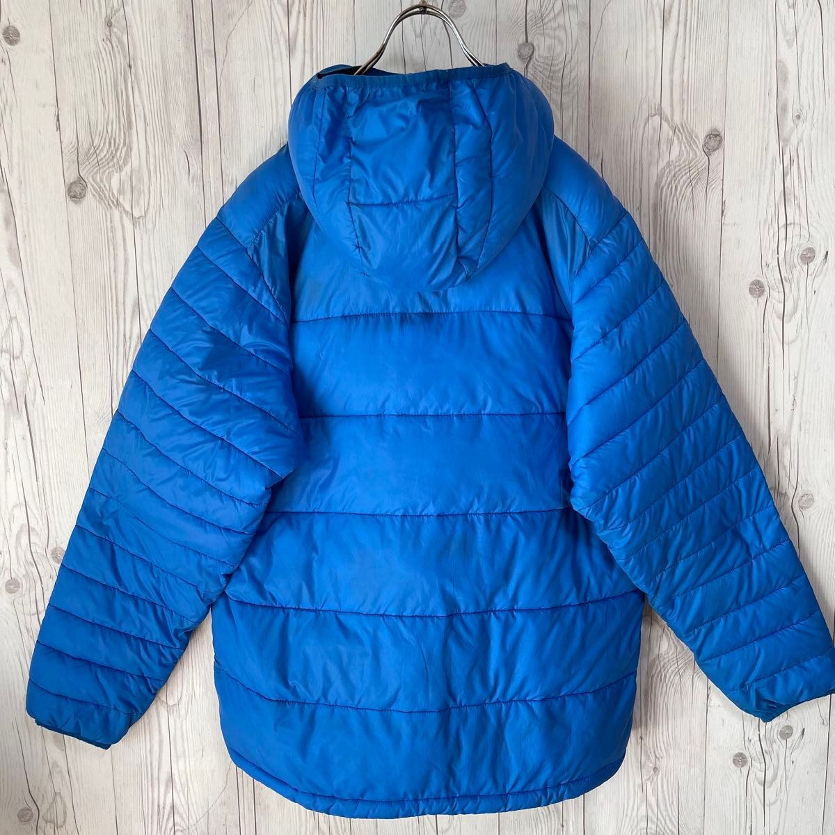 Columbia コロンビア フーディダウンジャケットメンズ L ブルー青