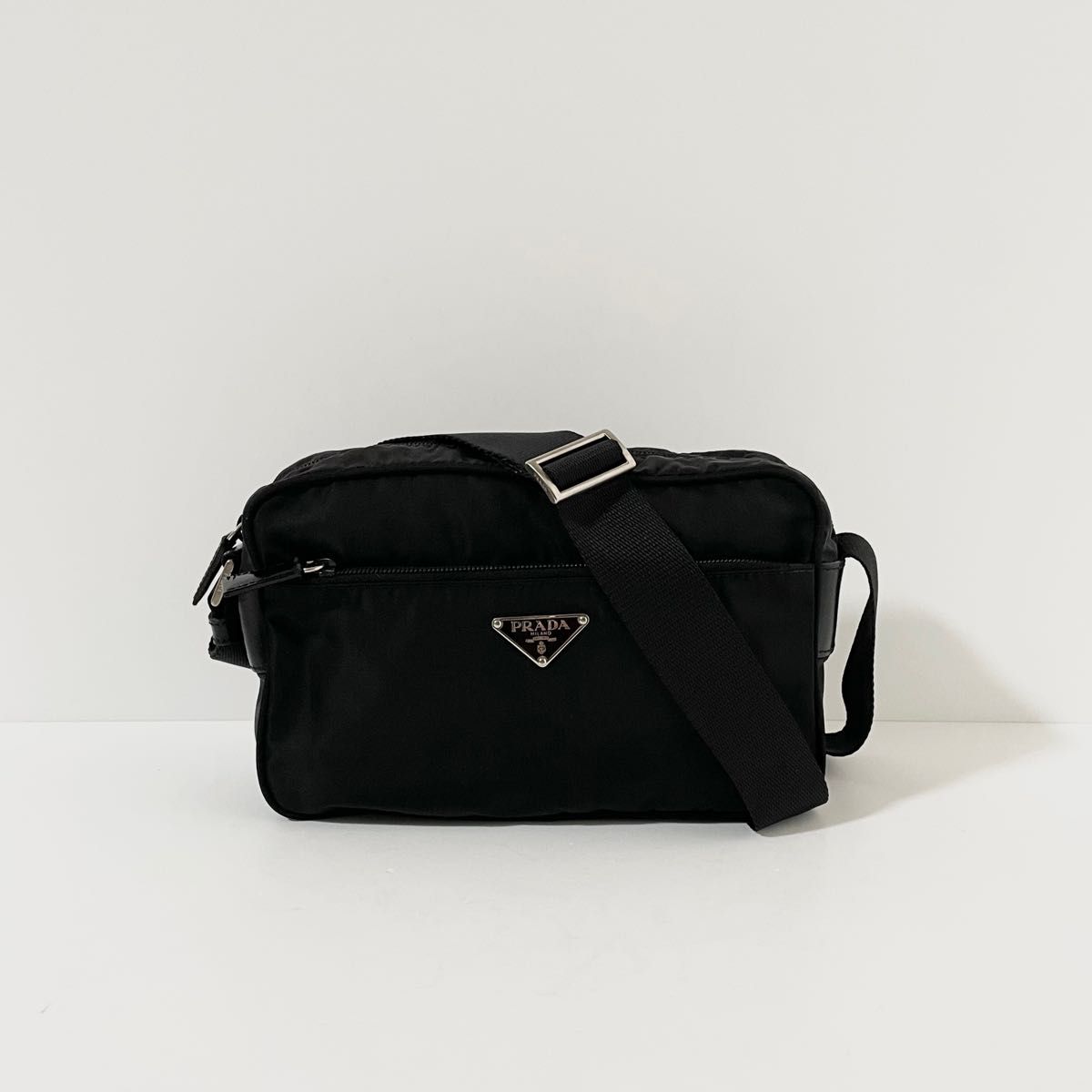 極美品】PRADA プラダ ショルダーバッグ カメラバッグ ナイロン×レザー