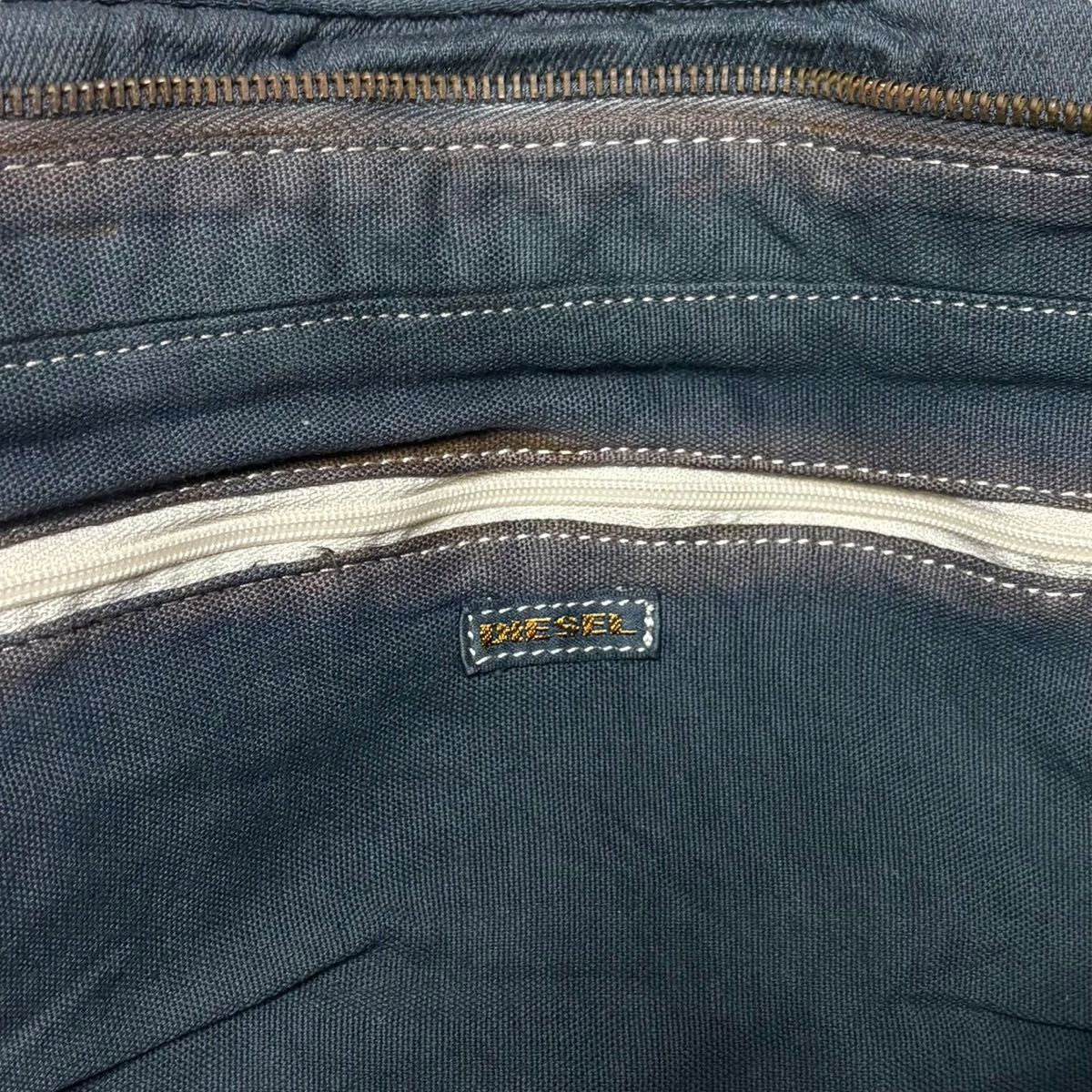 DIESEL ディーゼル ミニボストンバッグ メタルロゴ デニム mini Boston