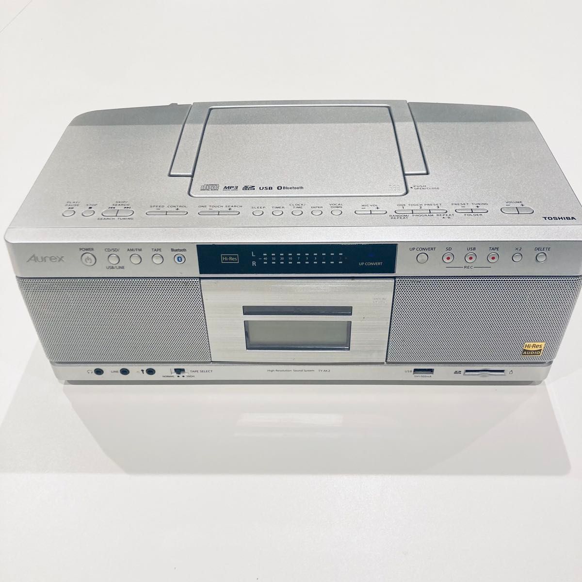 Aurex TOSHIBA TY-AK2 CDラジカセ リモコン付き ハイレゾ対応｜Yahoo