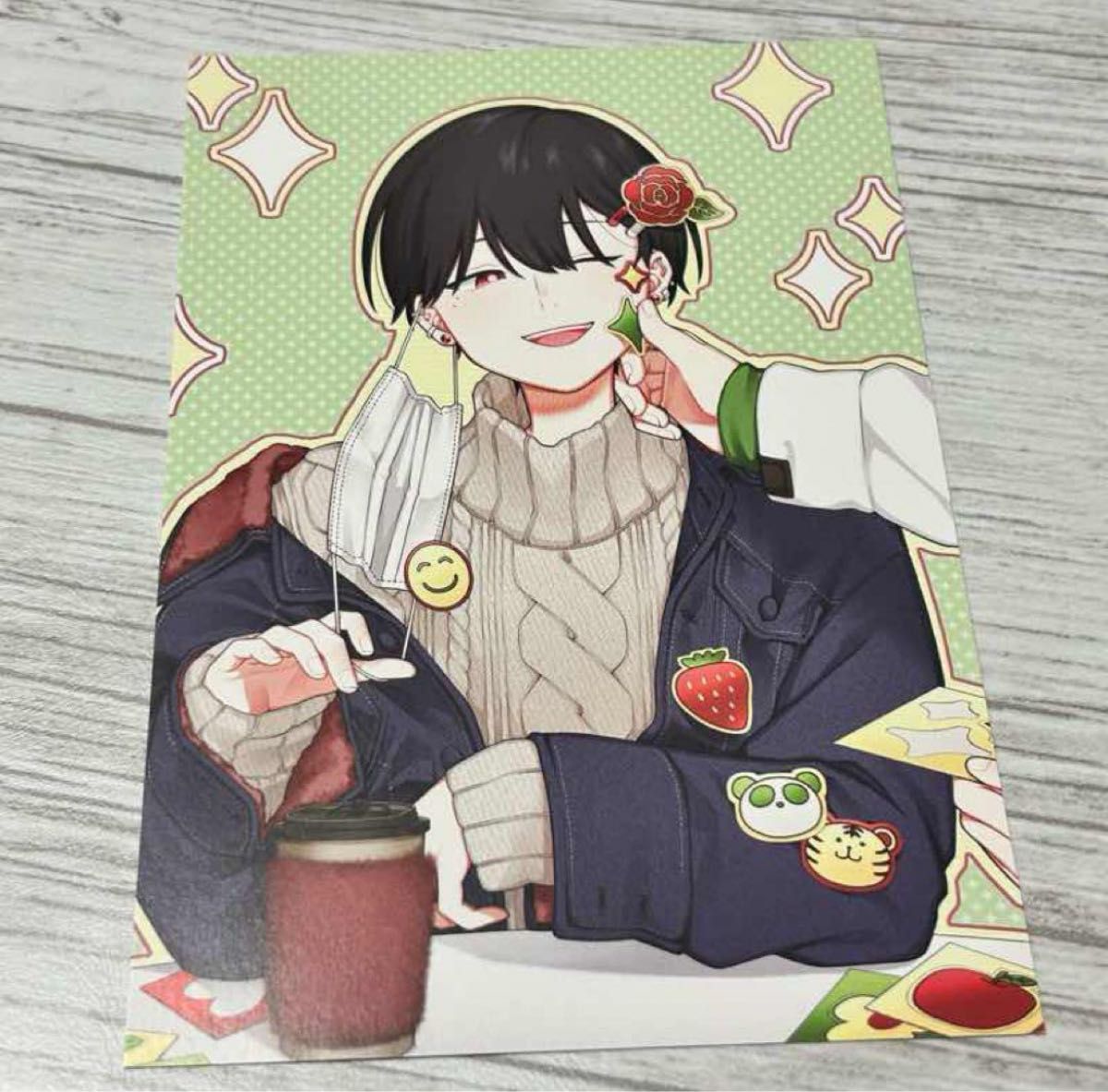 合コンに行ったら女がいなかった話 特典 非売品 8点セット イラスト