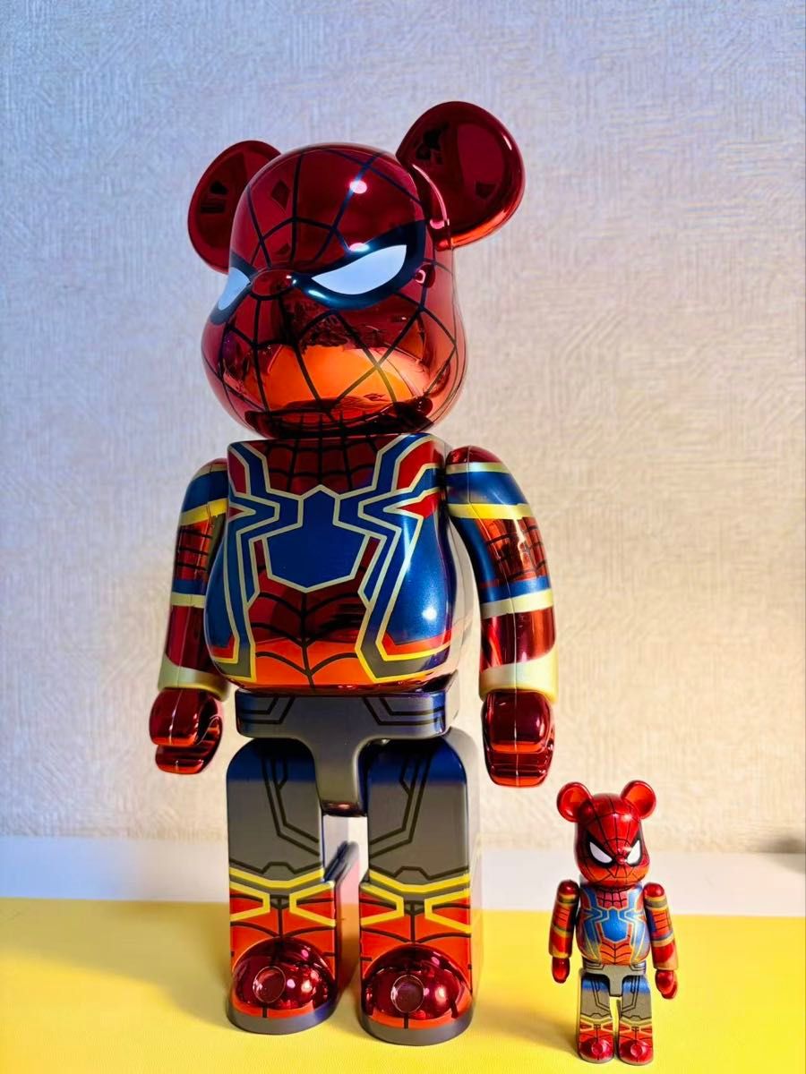 BE@RBRICK IRON SPIDER 100％ 400％bearbrick ベアブリック アイアン
