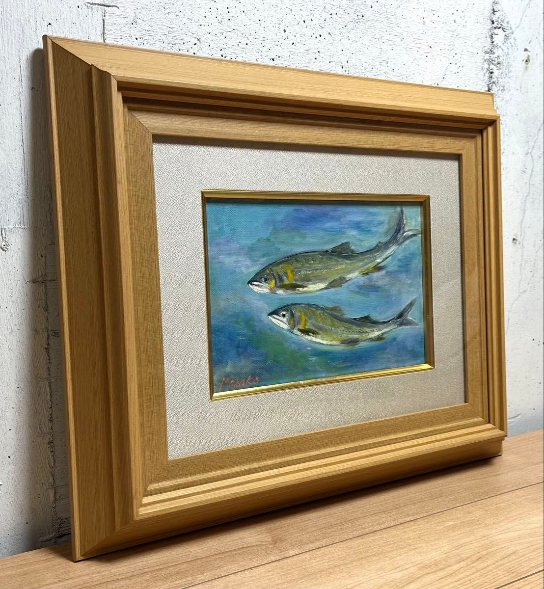 油絵 A.Toda作品 鎌倉 秘かに人気な画家 サインあり 肉筆画 油絵 A