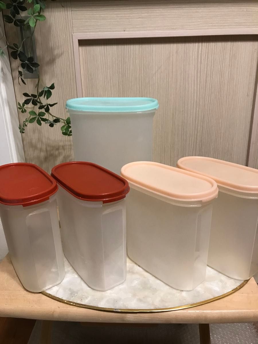 タッパーウェア Tupperware MM楕円【まとめて5個】密封容器 保存容器