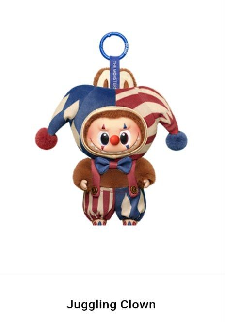 内袋未開封】POPMART WHY SO SERIOUS ラブブぬいぐるみ ピエロ