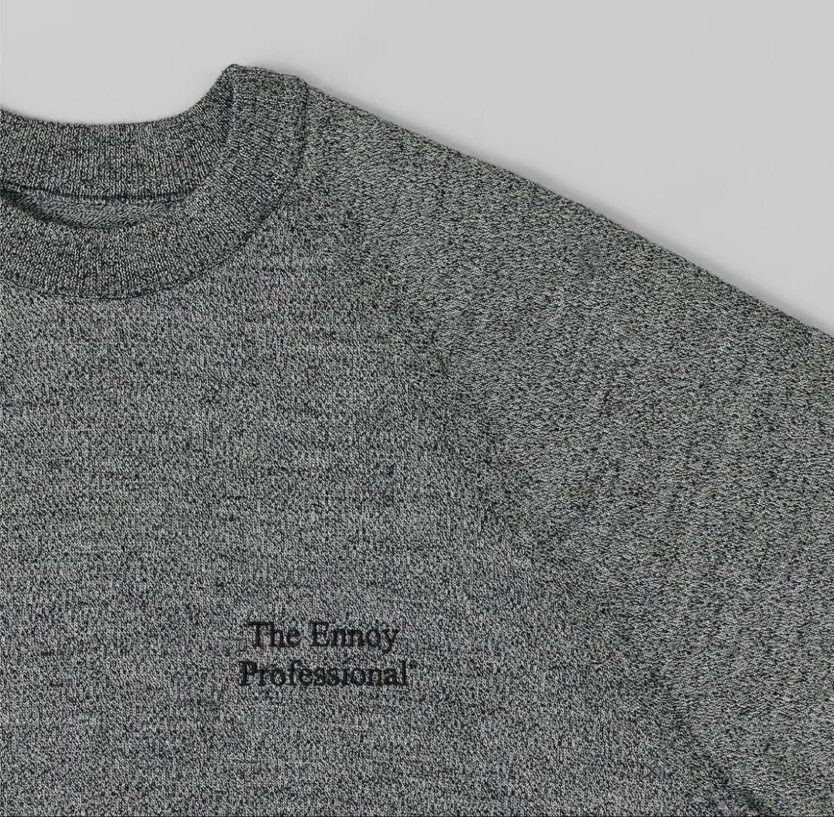 新品】ENNOY MERINO WOOL SWEATER (MIX GRAY) エンノイ グレー