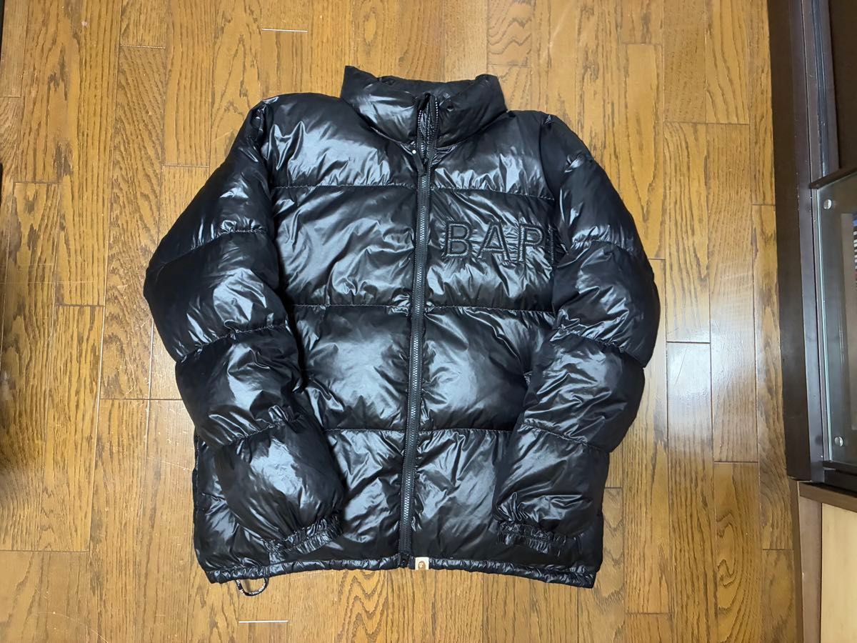 A BATHING APE アベイシングエイプ ダウンジャケット ブラック BAPE
