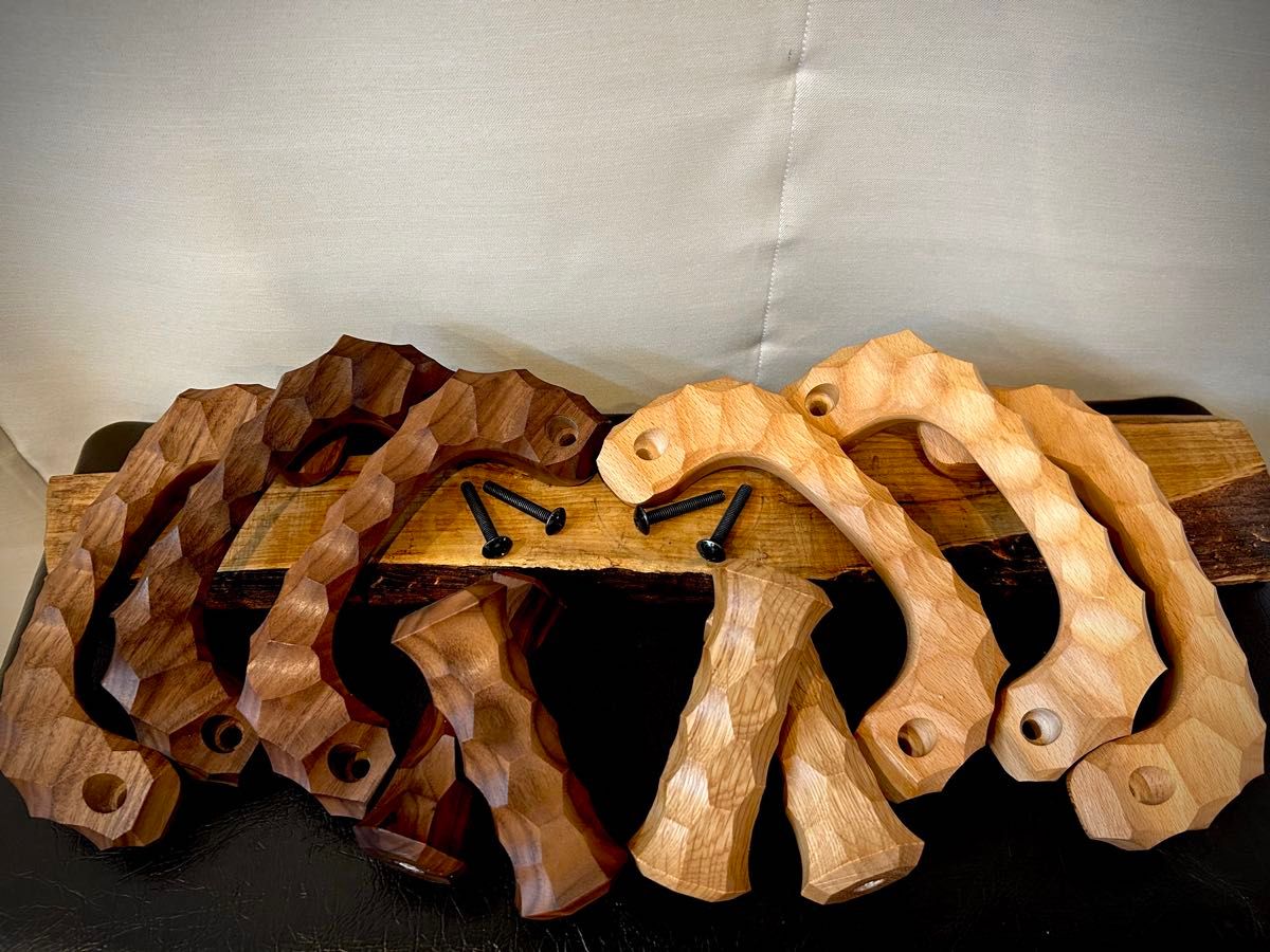 2本セット アシストグリップ 13本目 名栗加工 超絶極上激渋品