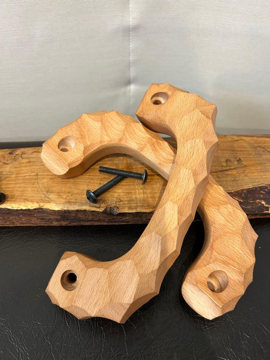 2本セット アシストグリップ 13本目 名栗加工 超絶極上激渋品