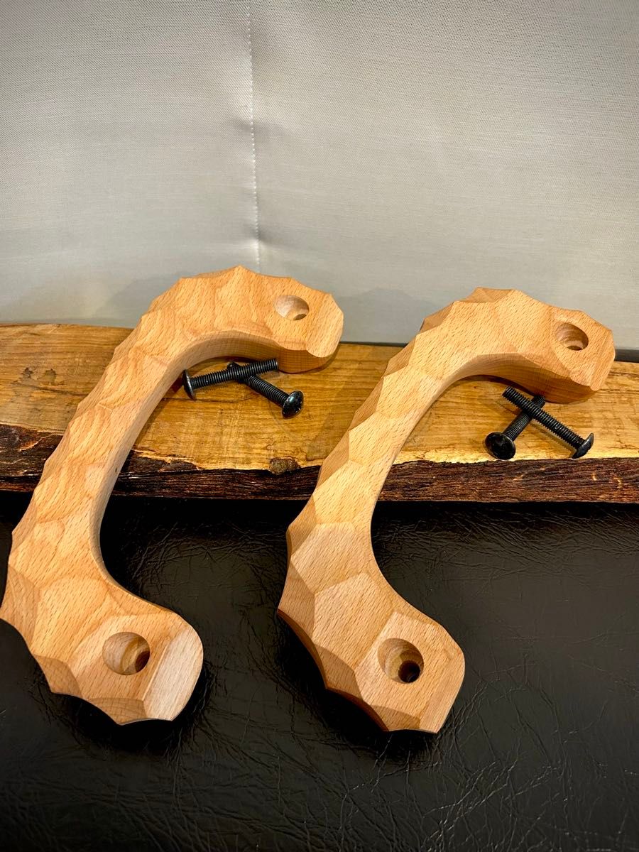 2本セット アシストグリップ 13本目 名栗加工 超絶極上激渋品