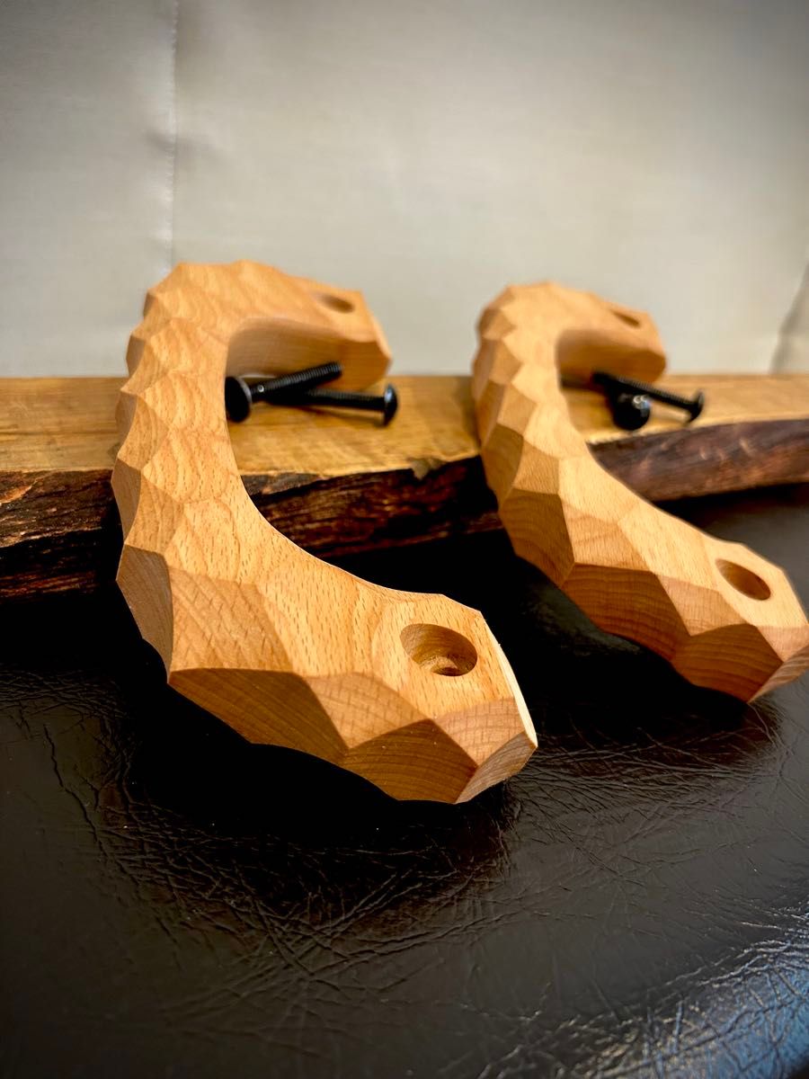 2本セット アシストグリップ 13本目 名栗加工 超絶極上激渋品