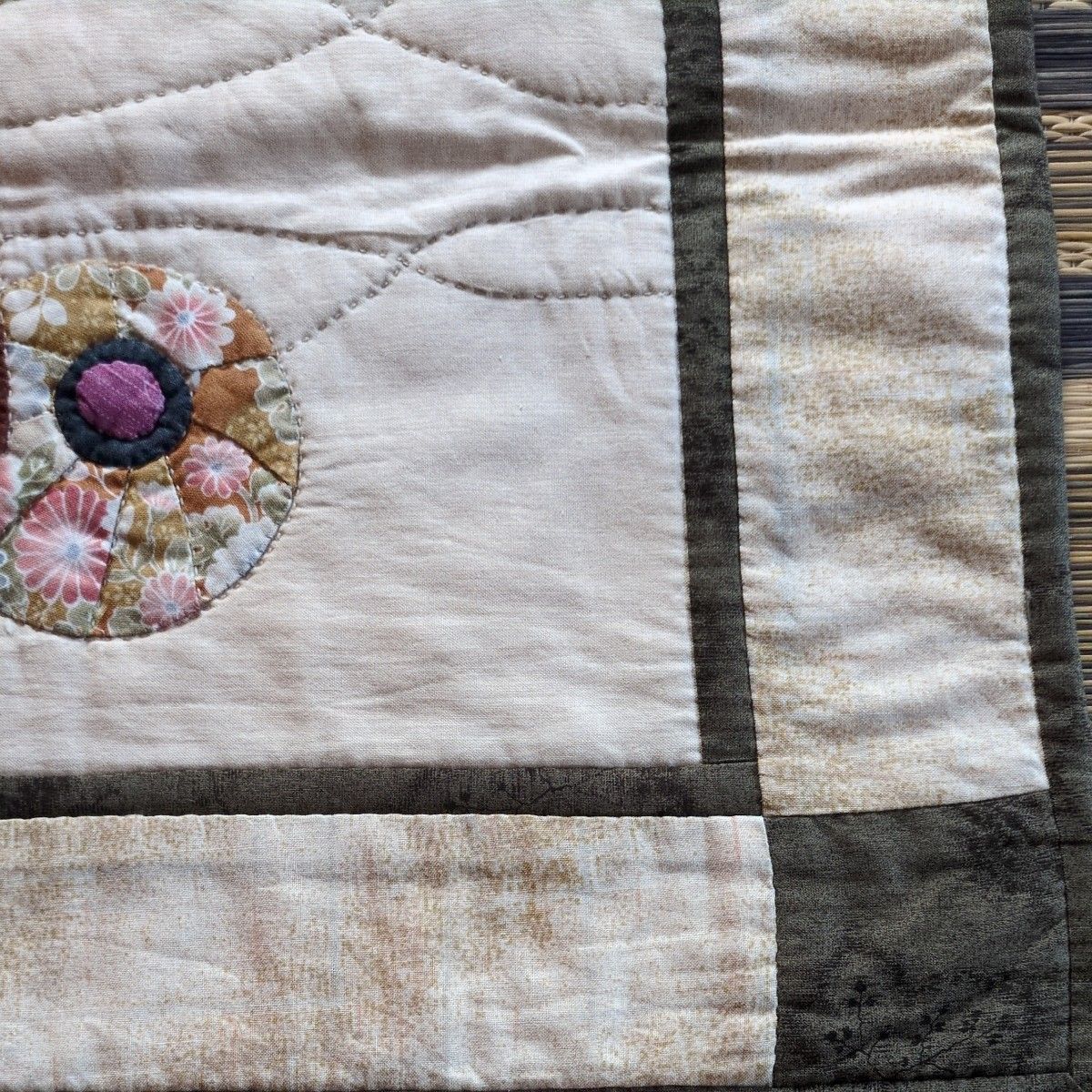 パッチワーク キルト タペストリー 和柄 扇子 花｜Yahoo!フリマ（旧