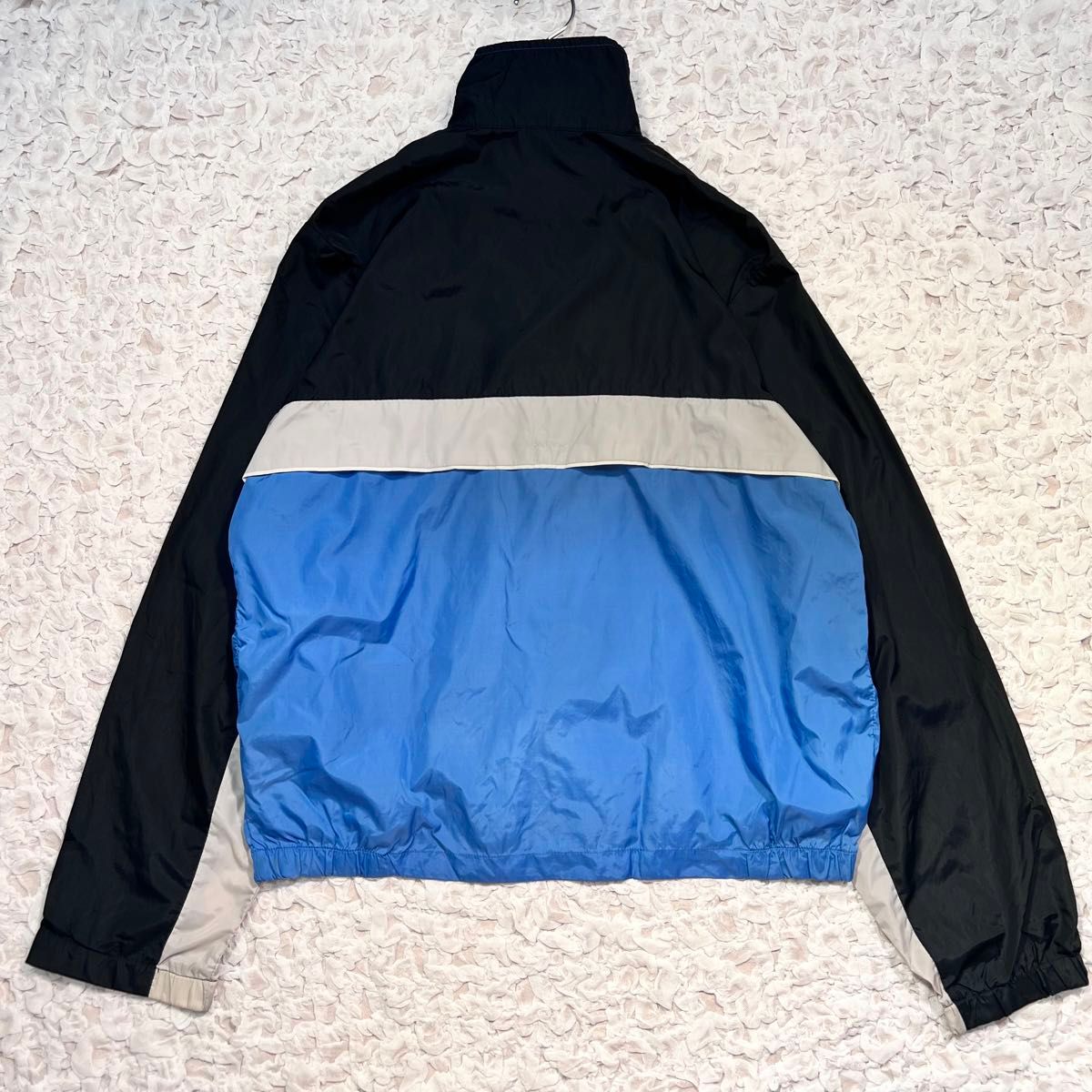 NIKE』ナイキ ナイロンジャケット 80s 紺タグ G-DRAGON 刺繍ロゴ