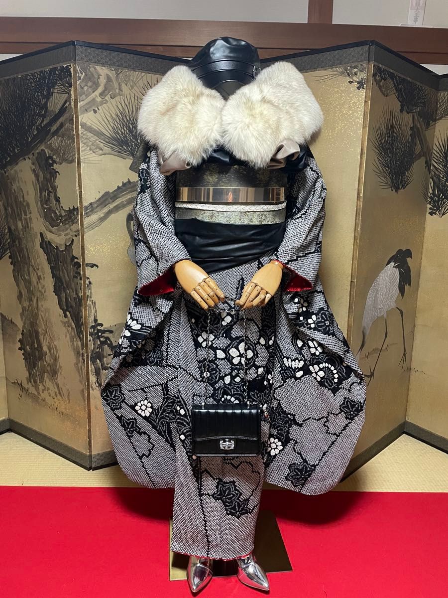 本日出品終了 振袖 フルセット 総絞り 黒 長襦袢セット 成人式｜Yahoo