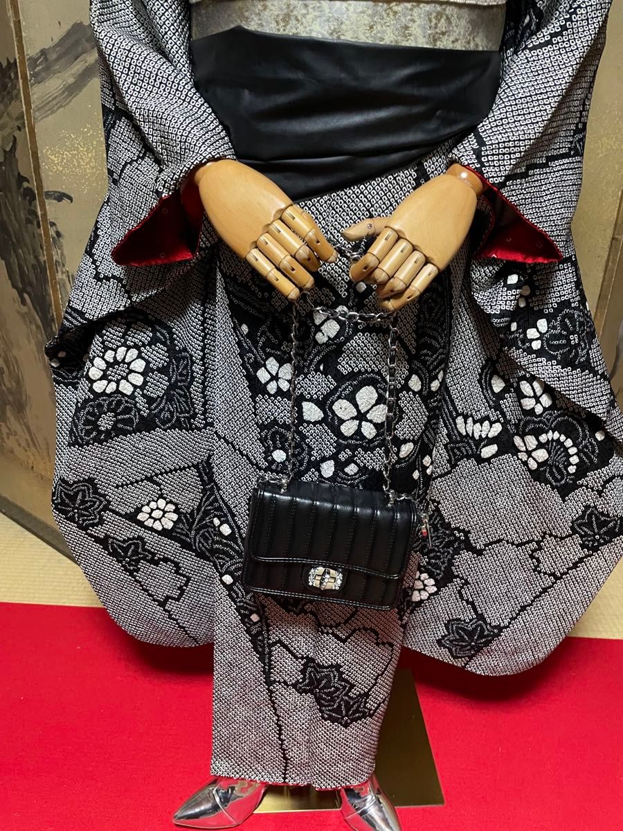 本日出品終了 振袖 フルセット 総絞り 黒 長襦袢セット 成人式｜Yahoo