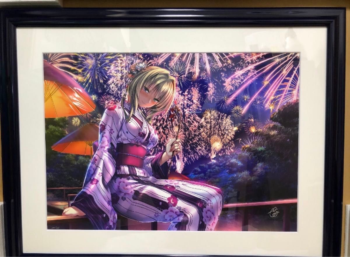 版画 アールジュネス アールビバン ピロ水 アマカノ 夏ノ聖夜 上林聖