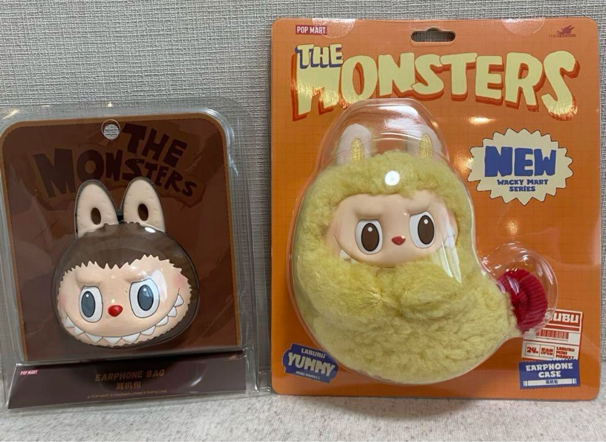 LABUBU WACKY MARTシリーズ【イヤホンケース】2個セット エビフライ