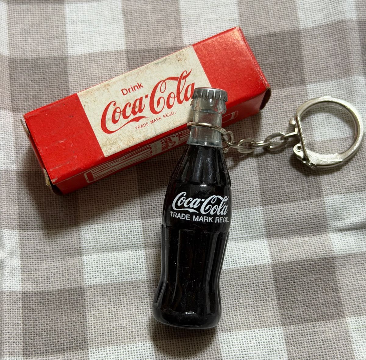 コカコーラ Coca-Cola ミニボトル キーホルダー 昭和レトロ 当時物