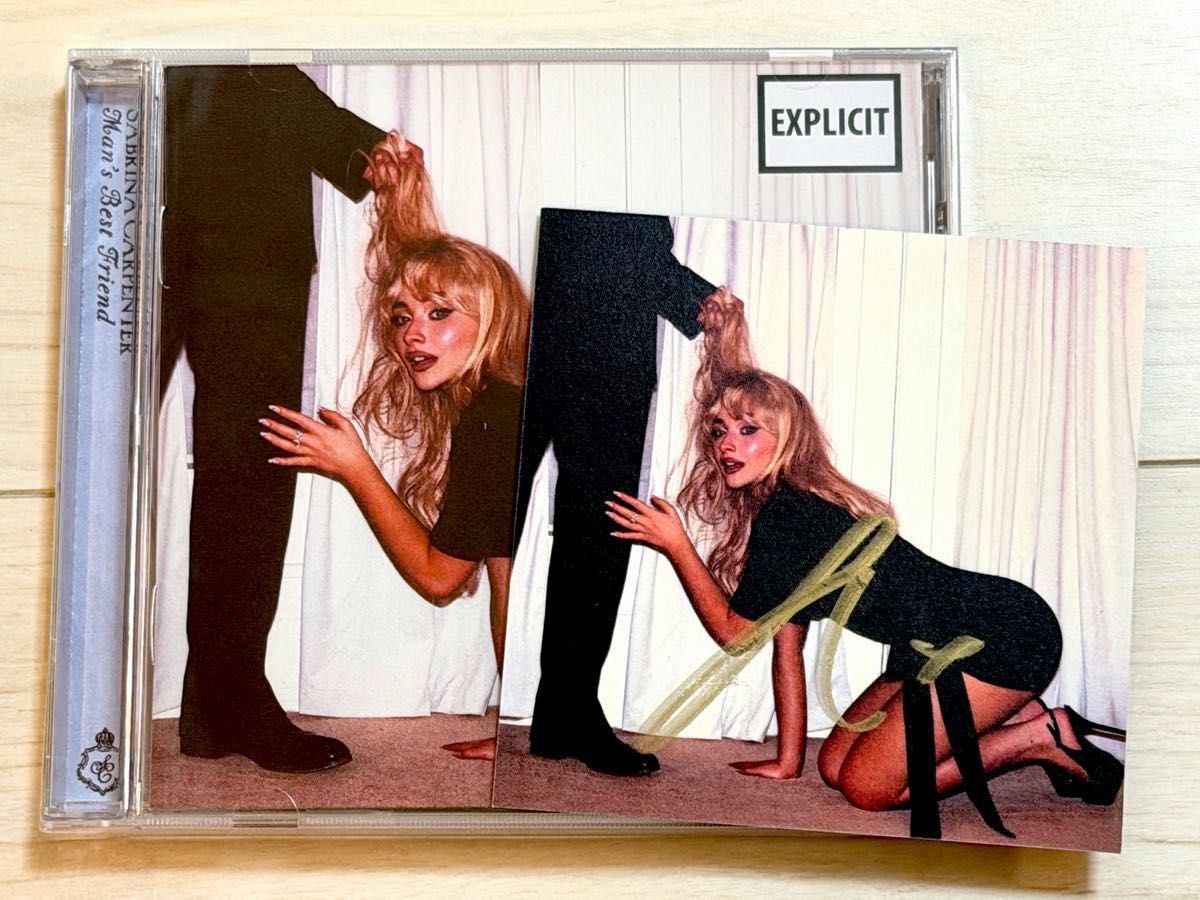 直筆サイン入り サブリナカーペンター 「マンズ・ベスト・フレンド