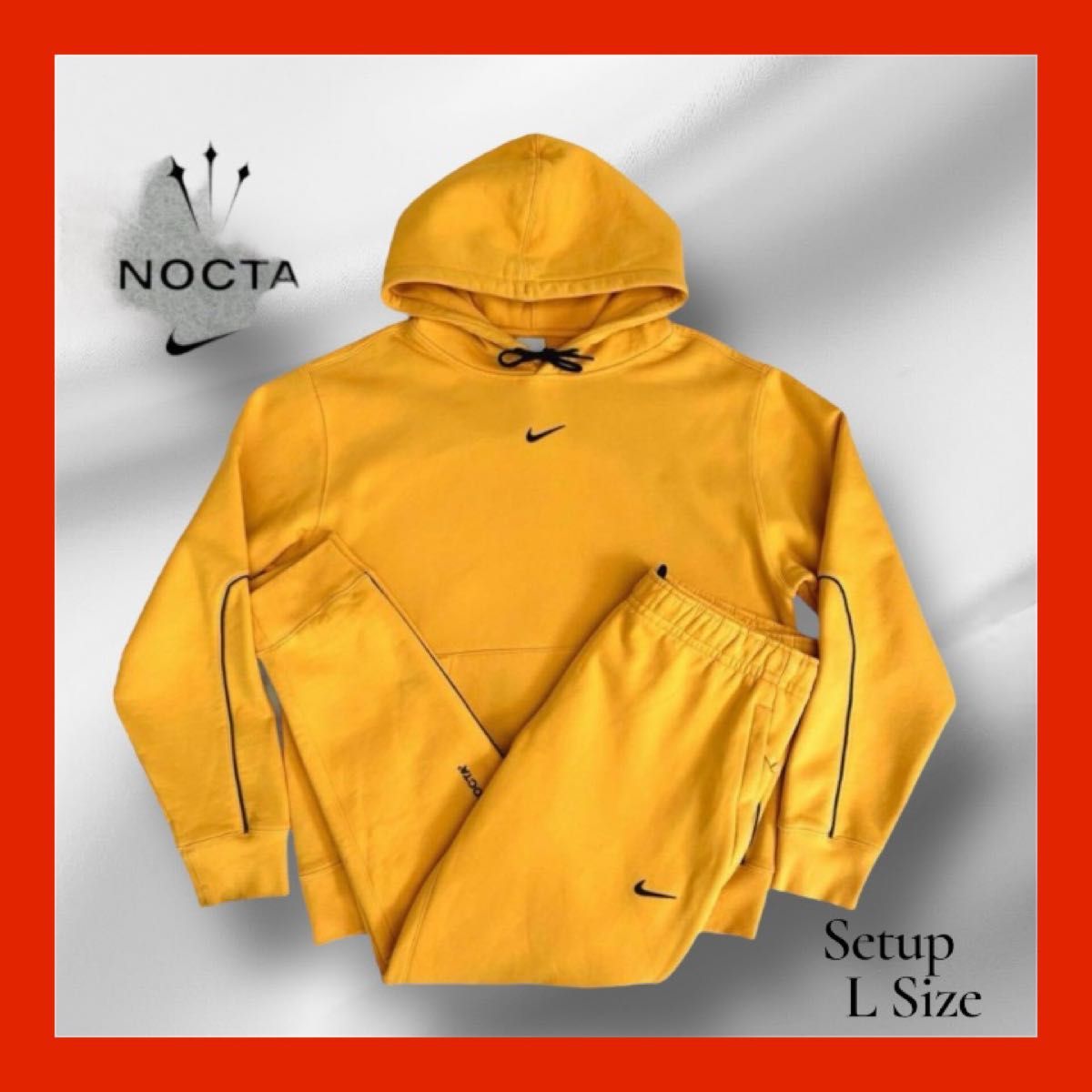 限定 希少 NIKE NOCTA ドレイク セットアップ L イエロー 美品｜Yahoo