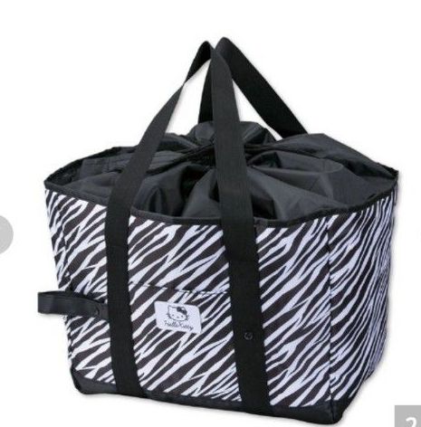 新品 ハローキティ 保冷・保温お買い物バッグ ゼブラ柄 サンリオ