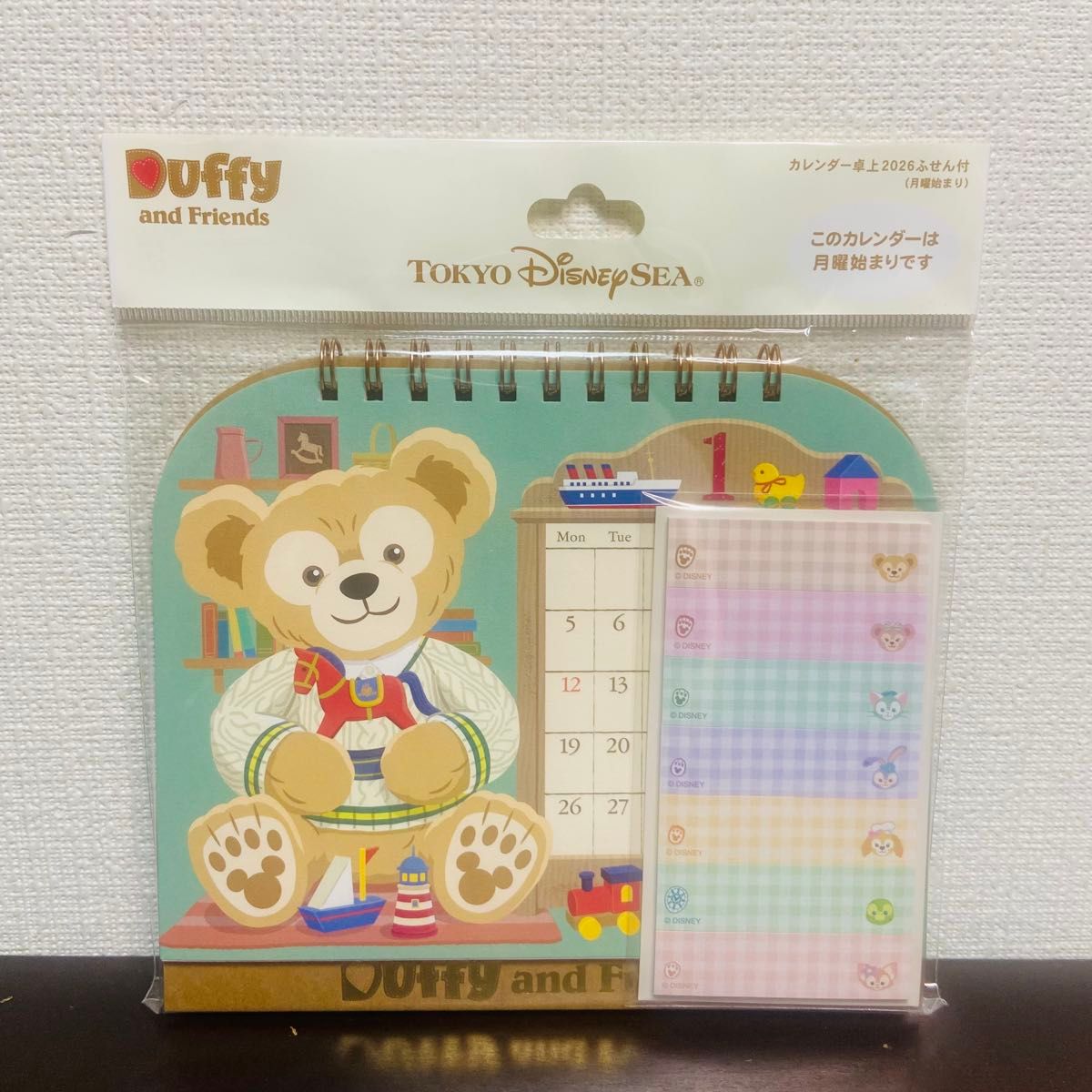ダッフィー カレンダー 2026年 壁掛 卓上セット ディズニーシー限定