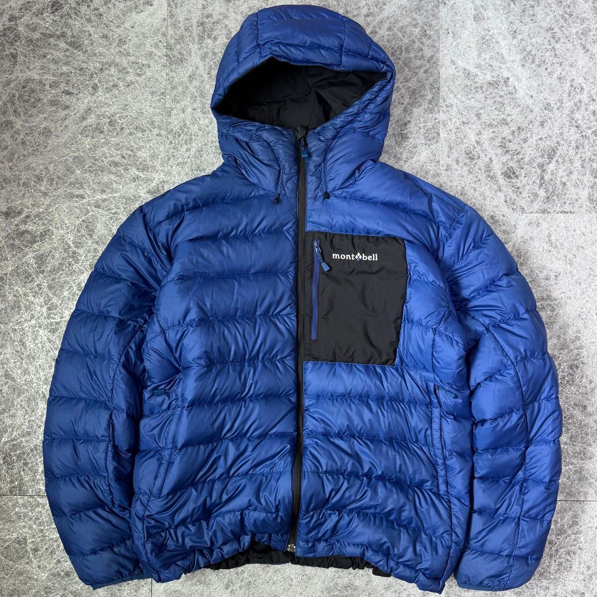 モンベル コロラドパーカ L リバーシブル ダウンジャケット 青 黒 mont