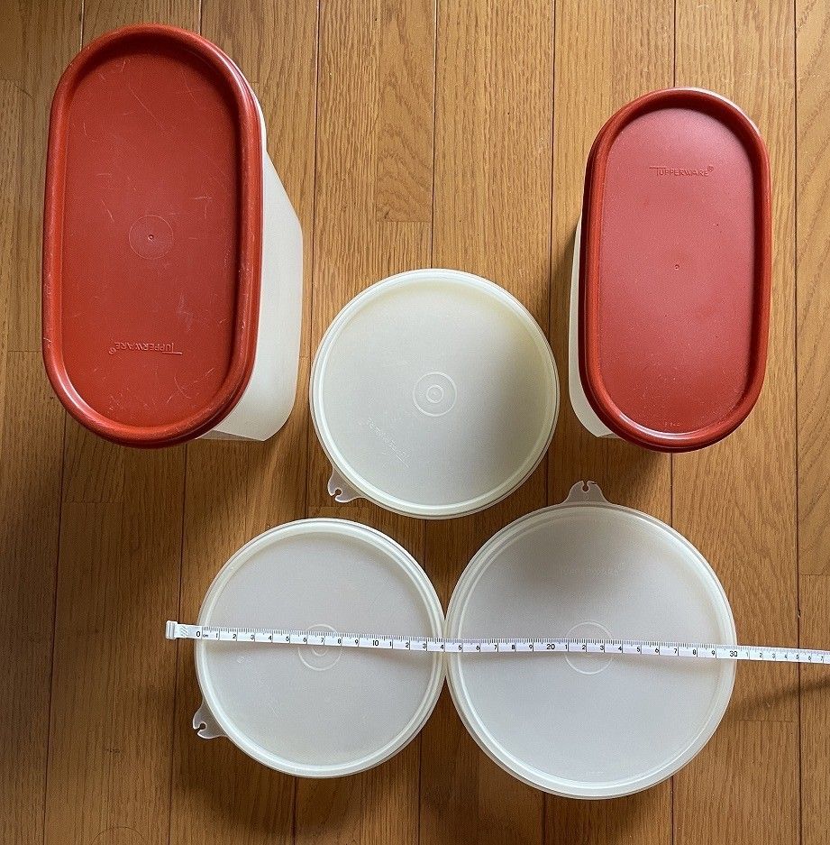未使用 タッパ―ウェア TUPPERWARE 丸型・楕円 5個セット｜Yahoo!フリマ
