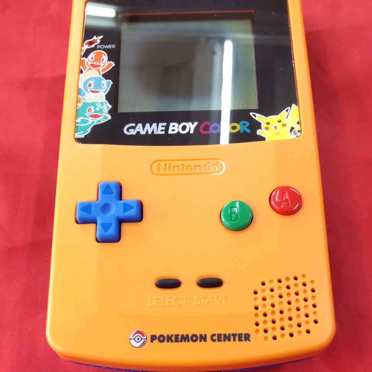 ゲームボーイカラー ポケモンセンター限定 オレンジ 本体 液晶難あり