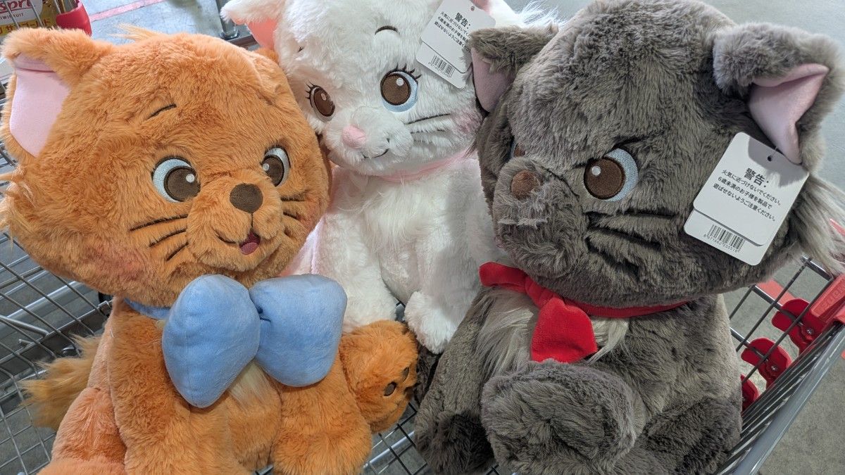 コストコ ディズニー マリー ベルリオーズ トゥルーズ 3体セット