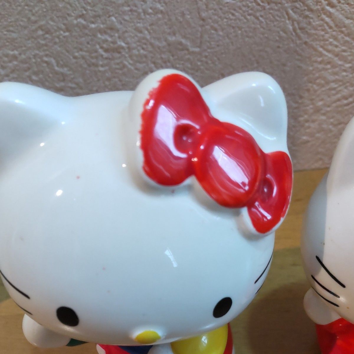 ハローキティ 貯金箱 2個セット レトロ 旧ロゴ 1990年 1984年製 昭和