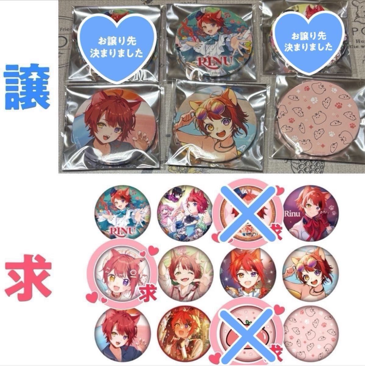 莉犬くん 武道館 ワンマンライブ 言ノ葉ワンダーランド 缶バッジ