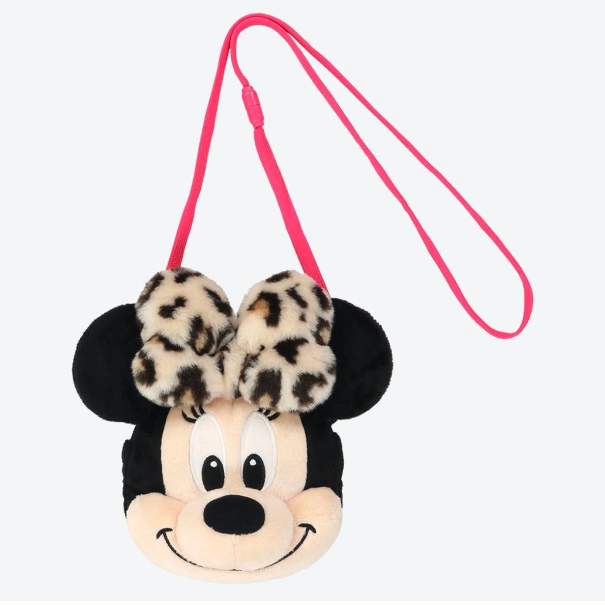 2点【未使用タグ付・正規品】ヒョウ柄 ミニー ぬいぐるみチャーム