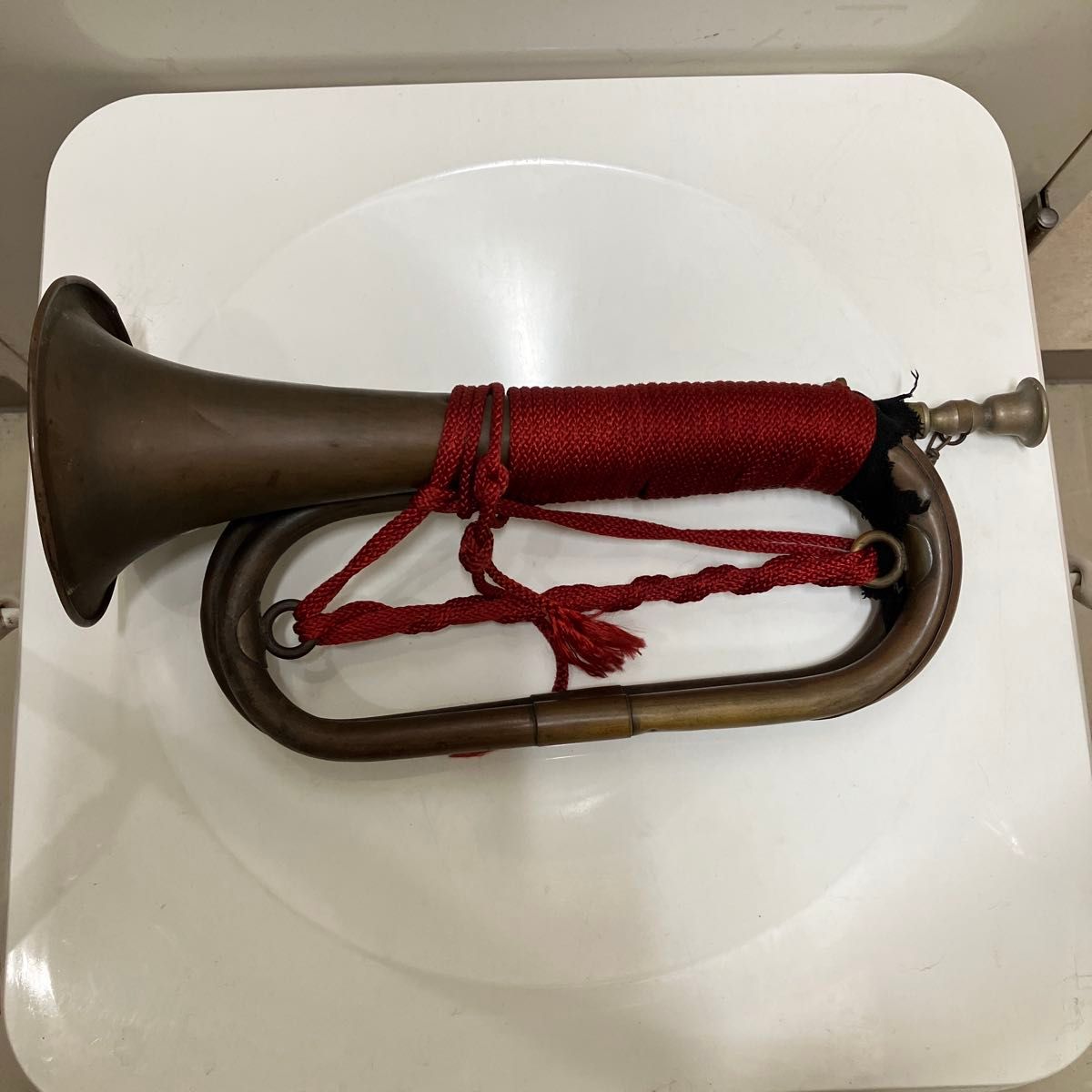 旧日本軍 軍隊ラッパ 突撃ラッパ 陸軍 軍用 アンティーク 当時物