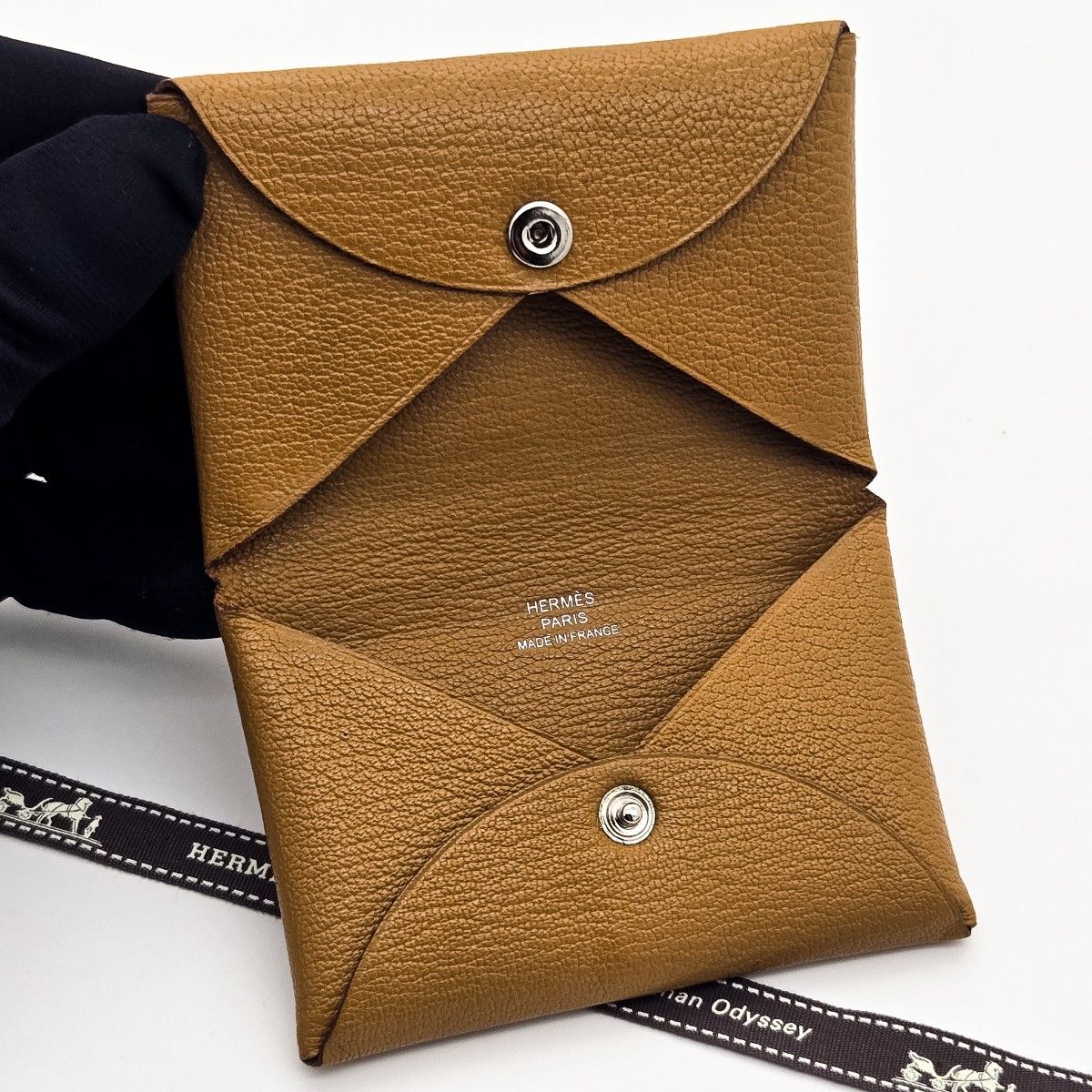 エルメス カードケース カルヴィ ヴェルソ T(2015) シェーブル