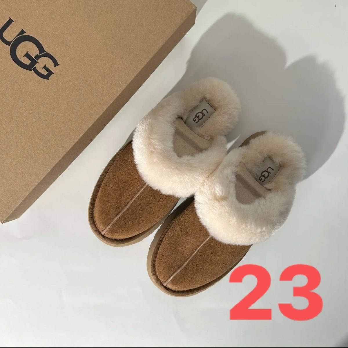 セール ラスト品 UGG アグ ディスケット チェスナット 23cm 韓国限定