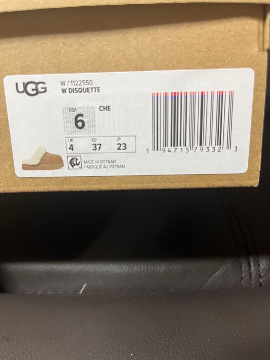 セール ラスト品 UGG アグ ディスケット チェスナット 23cm 韓国限定