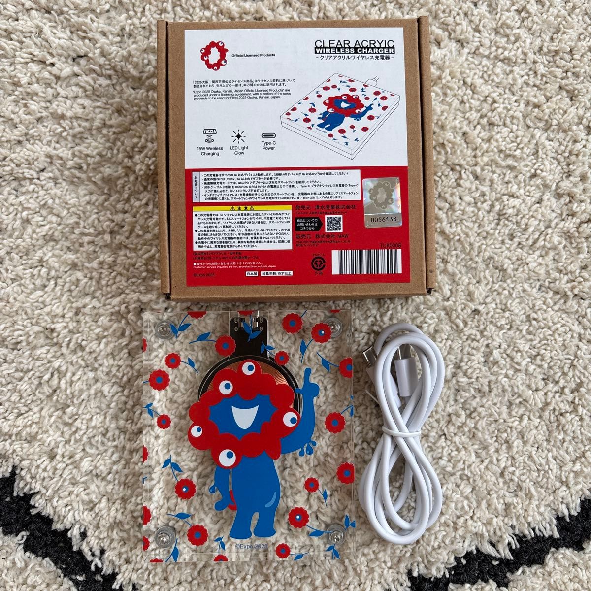 EXPO2025 ミャクミャク LEDアクリルワイヤレス充電器｜Yahoo!フリマ