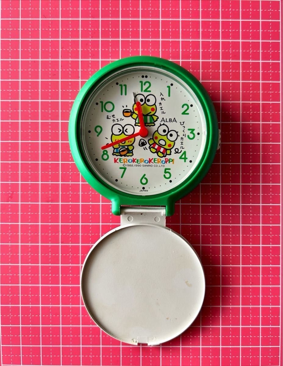 けろけろけろっぴ 折りたたみ目覚まし時計 1990年 平成レトロ 栃木時計