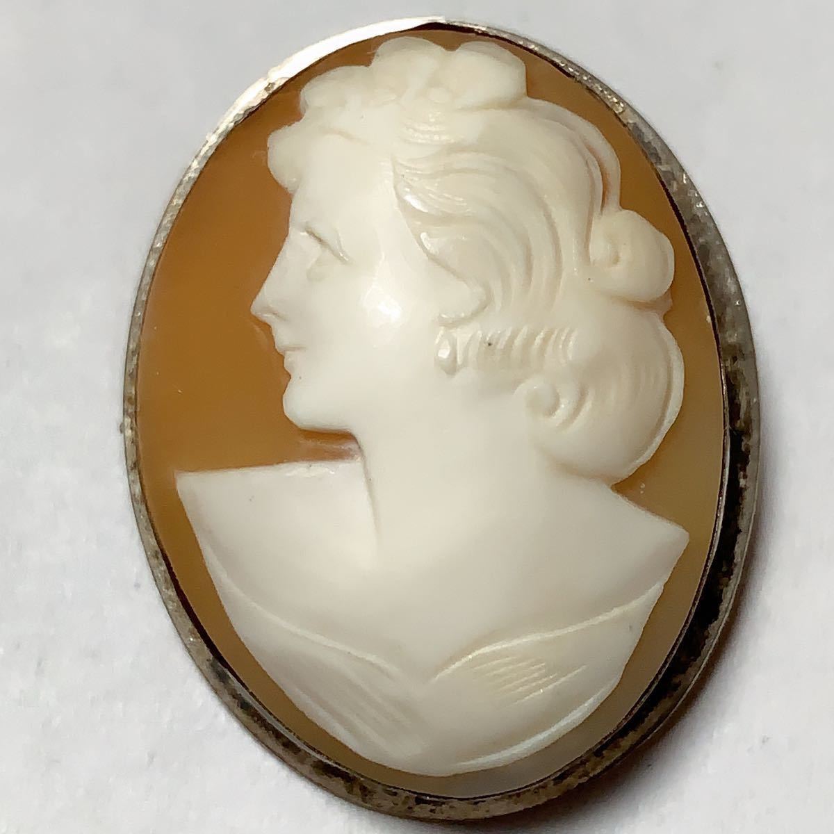 最終価格 天然シエル カメオ ブローチ｜Yahoo!フリマ（旧PayPayフリマ）