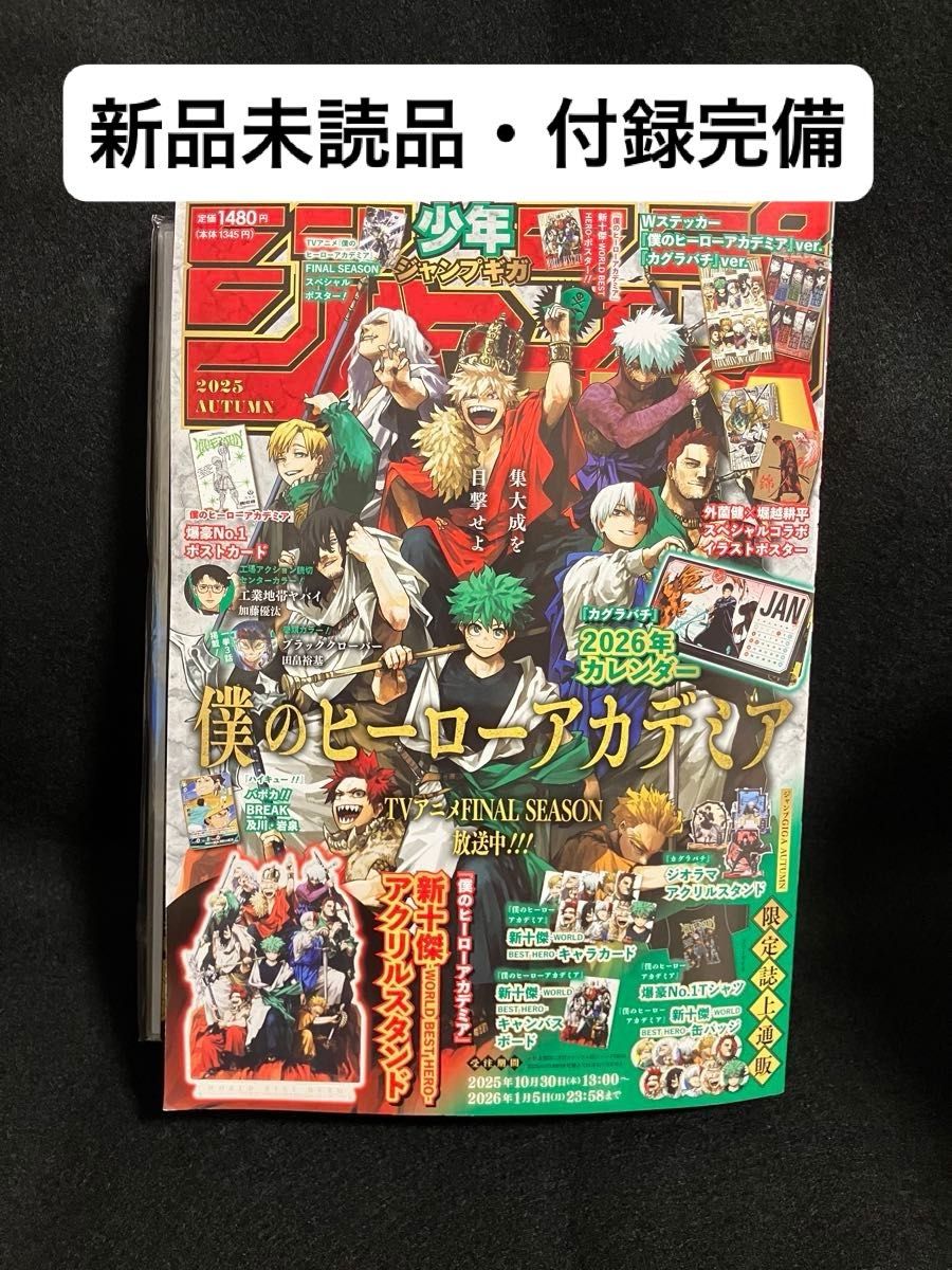 ヒロアカアクスタ付き】ジャンプGIGA 付録全て付き 5冊セット品 ヒロ