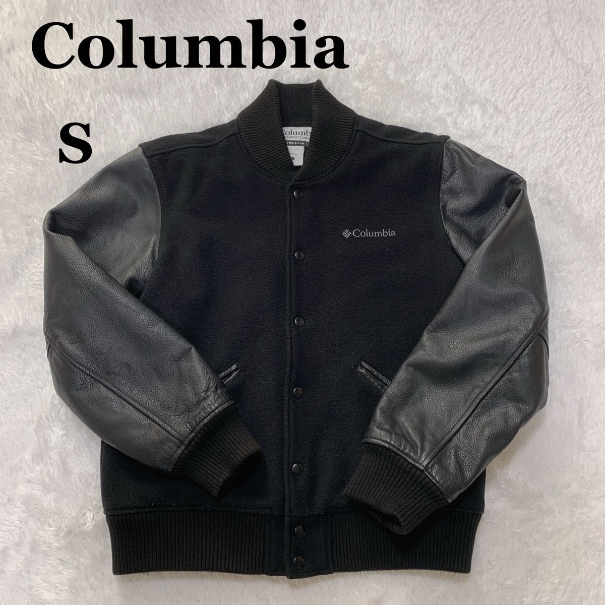 Columibia コロンビア スタジャン レザー ブラック S アウター