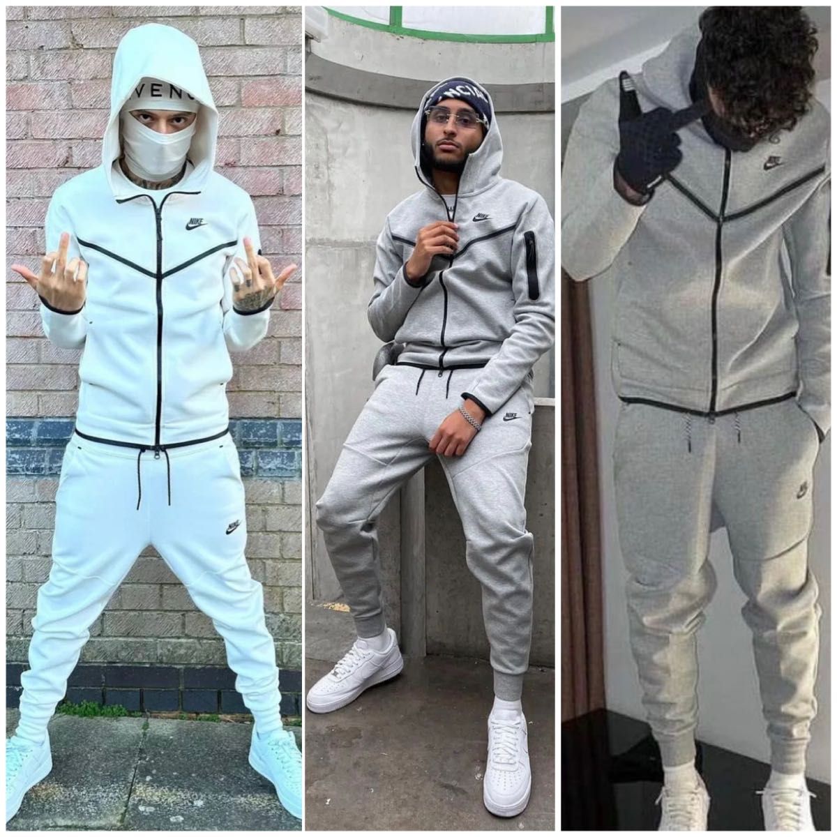 廃盤 グレー メンズS テックフリース セットアップ ナイキ 過去モデル